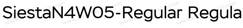SiestaN4W05-Regular Regular字体转换